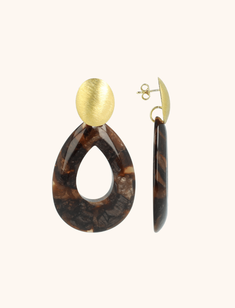 Bruine Oorbellen Robine Druppel Deluxe Llott-theme.productDescriptionPage.SEO.byTheBrand