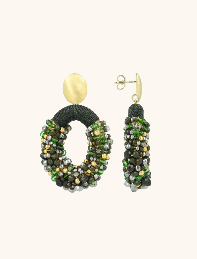 Groene Oorbellen Opheilia Combi Ovaal Llott-theme.productDescriptionPage.SEO.byTheBrand