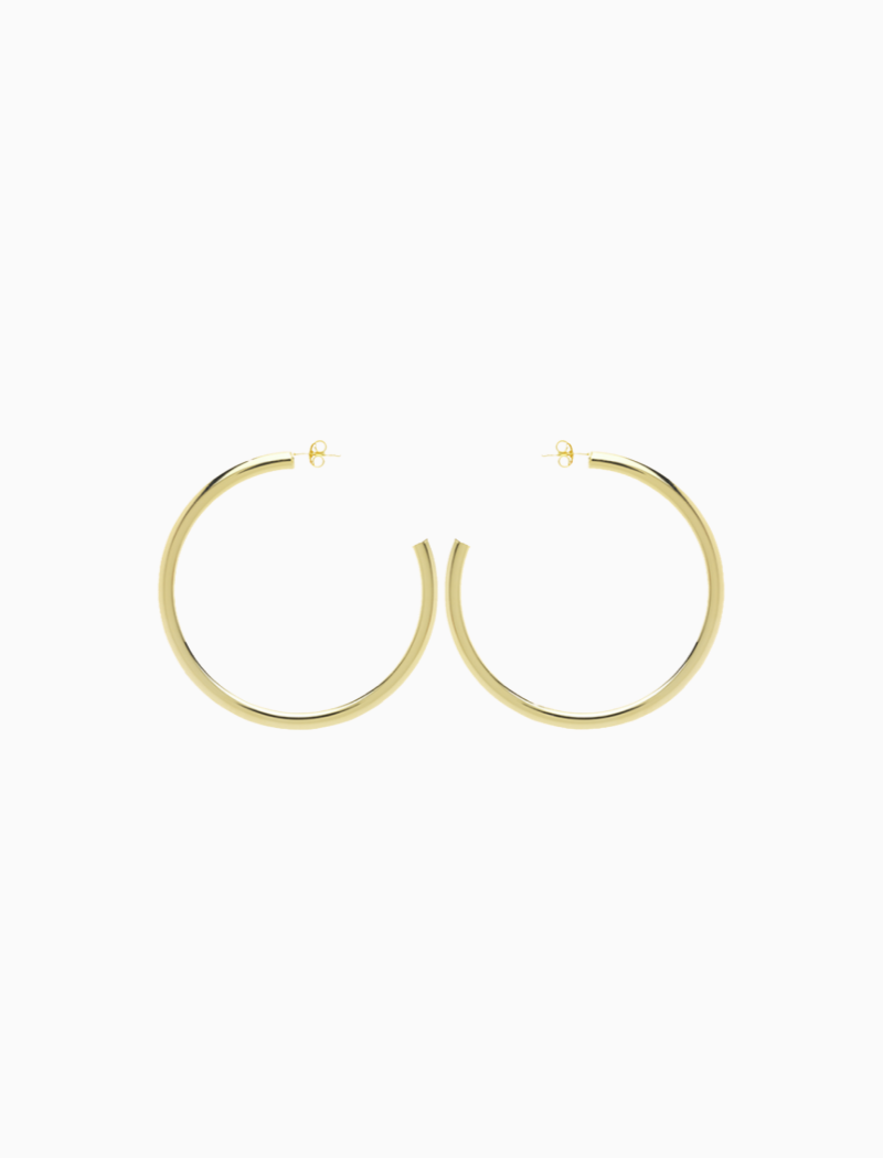 Classic Earrings creole round S 