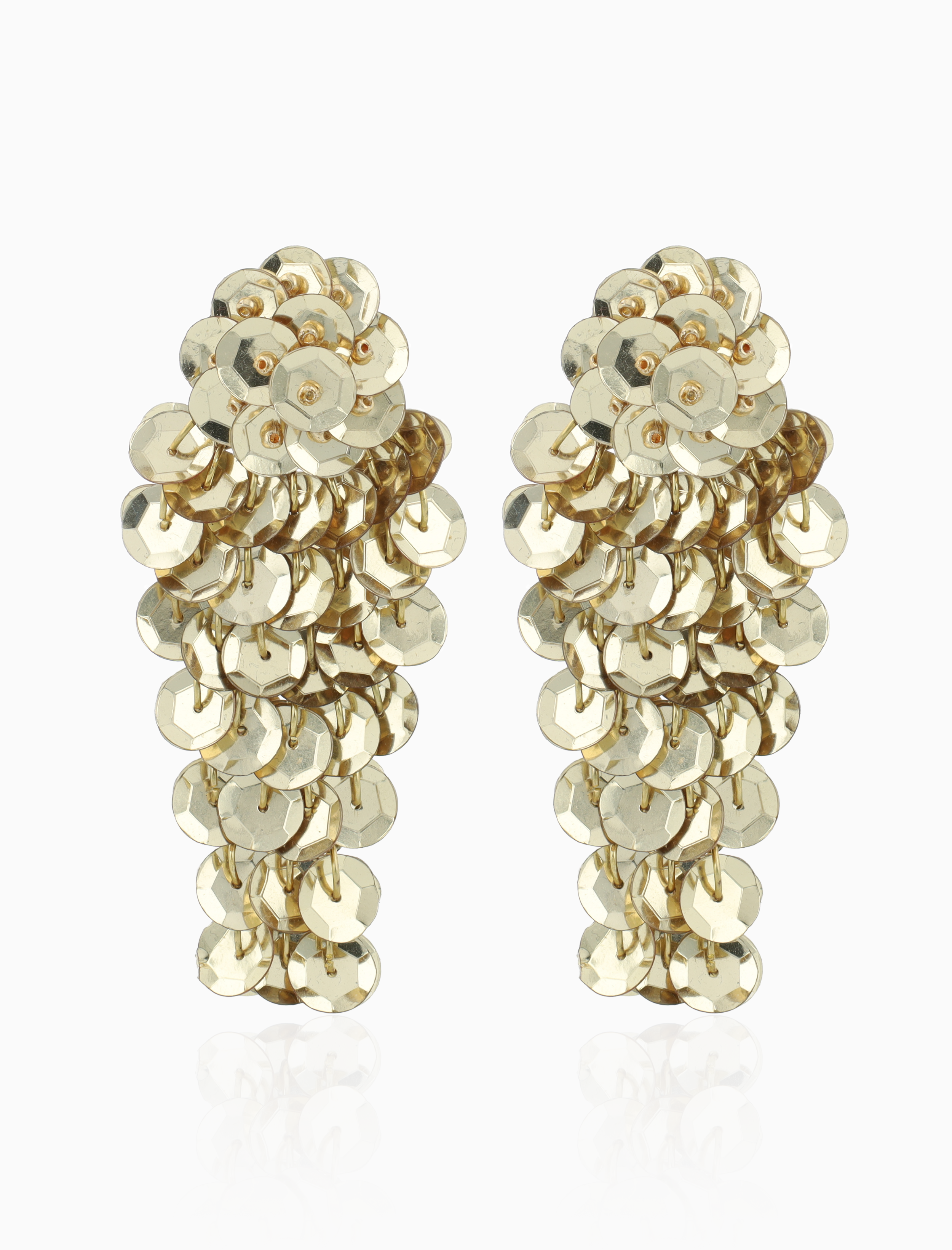 Goldfarbene Ohrringe Daantje Cup Waterfall L