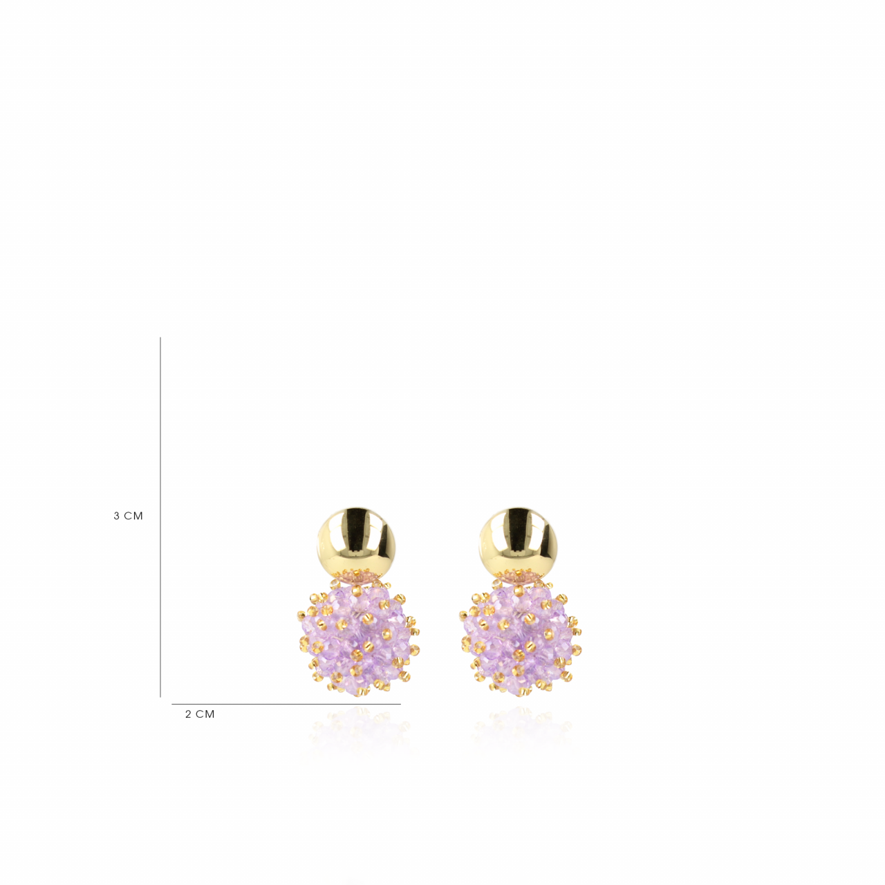 Licht Paarse Oorbellen Jacky Double Stones Slott-theme.productDescriptionPage.SEO.byTheBrand