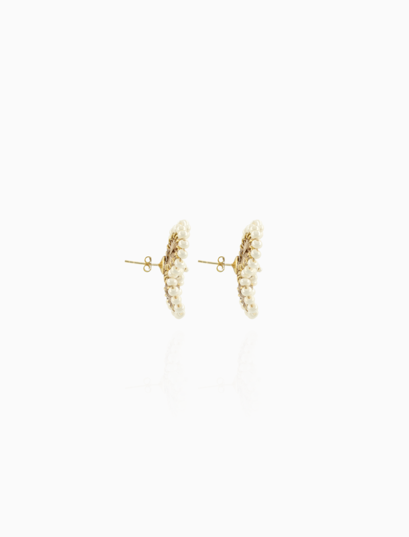 Champagne Earrings Flower Earring S Aster