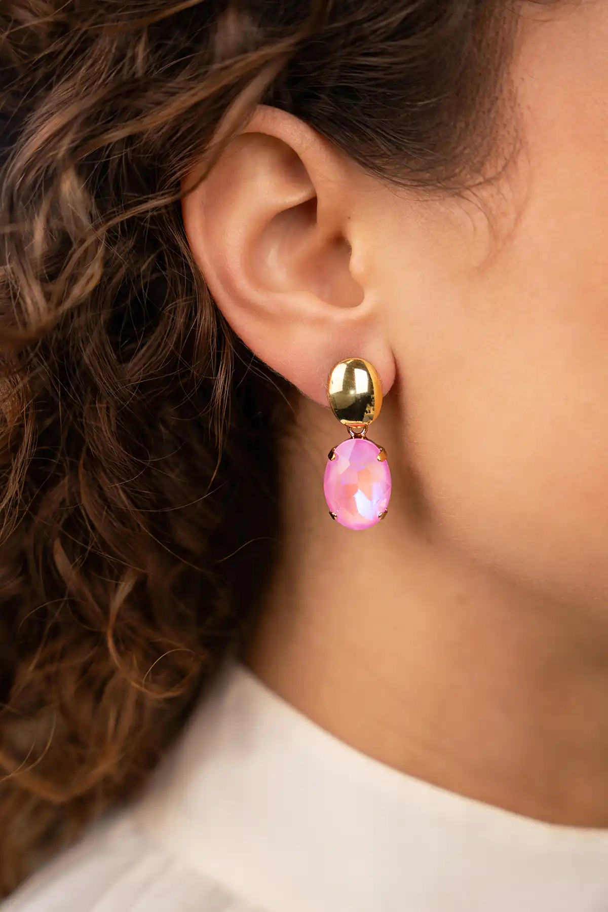 Roze oorbellen Daan ovaal Mlott-theme.productDescriptionPage.SEO.byTheBrand