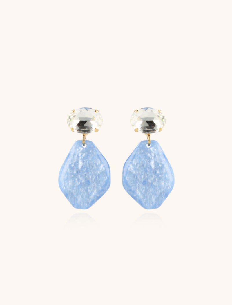 Marble Azure Asymmetrical Rock M Strass