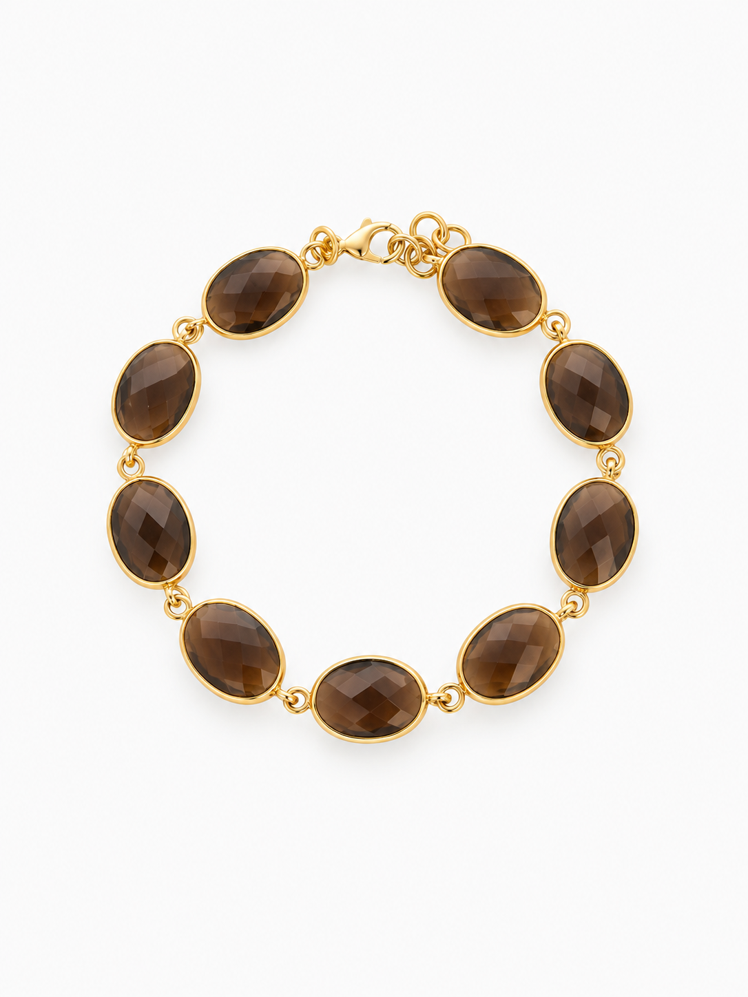 PRE-ORDER   Ann – Nine Framed Stones Armband – Bruin