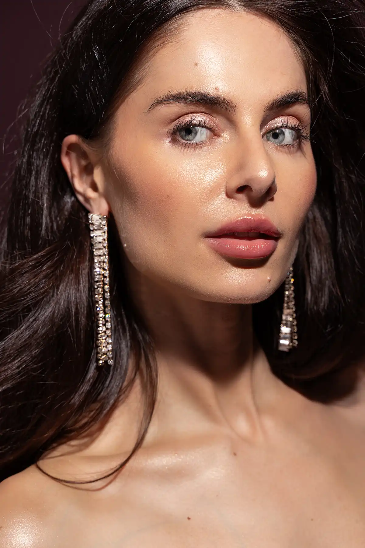 Strass oorbellen Abia Square Waterfall Crystallott-theme.productDescriptionPage.SEO.byTheBrand