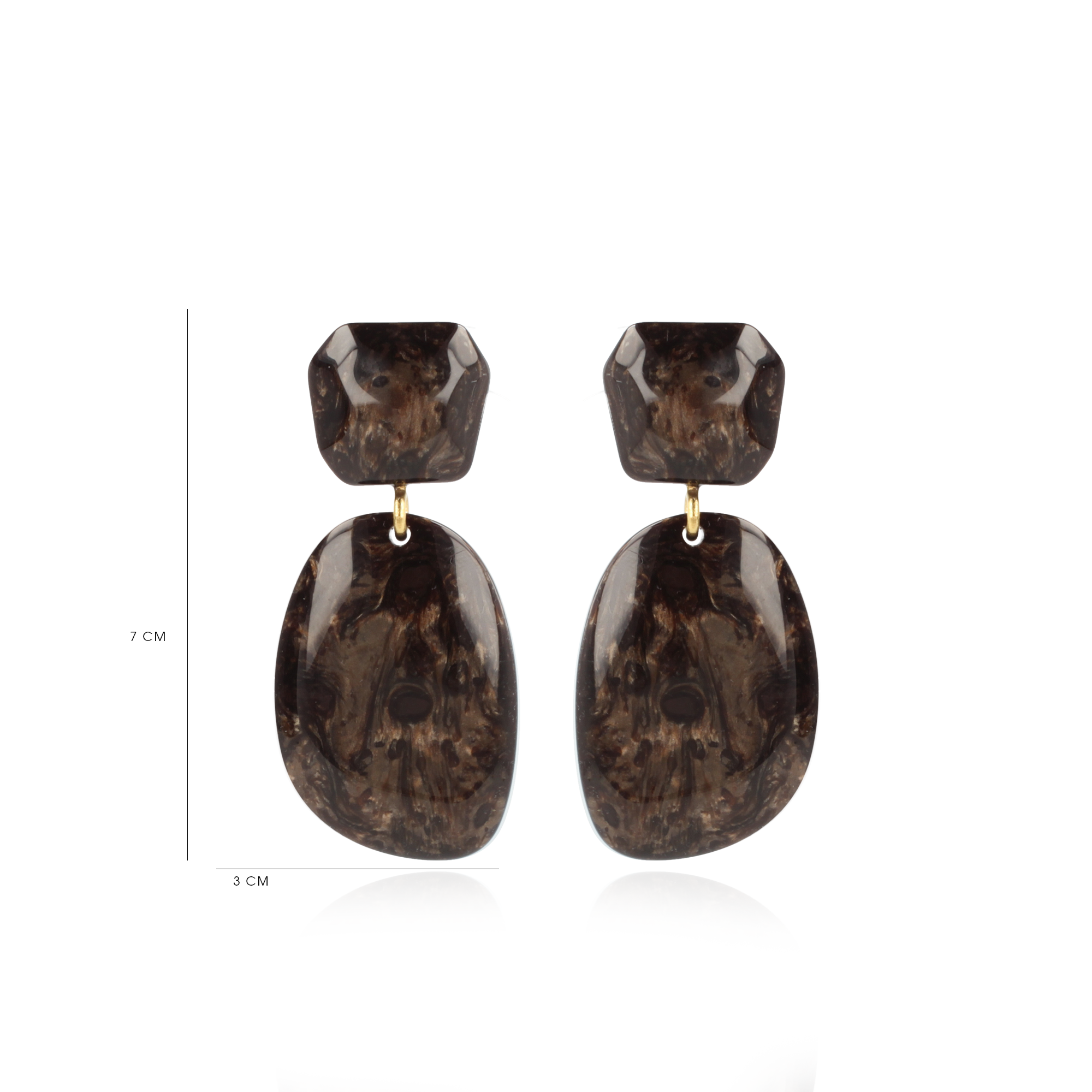 Marble Bruin Asymmetrisch Double Oval M Resin lott-theme.productDescriptionPage.SEO.byTheBrand