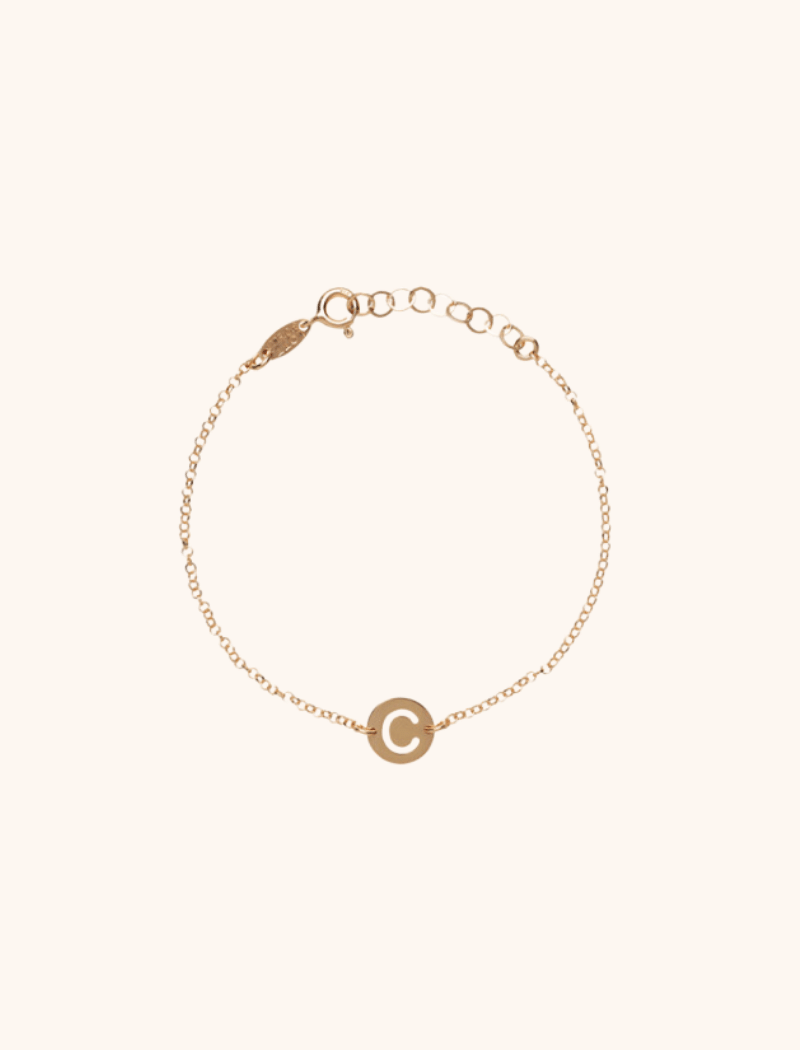 Rose armband Initial  klein