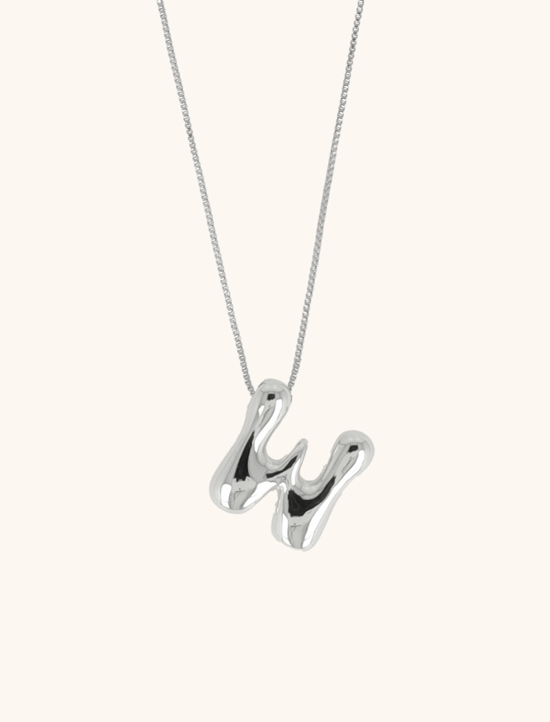 Zilveren Cartoon Initiaal Ketting - Verstelbaarlott-theme.productDescriptionPage.SEO.byTheBrand