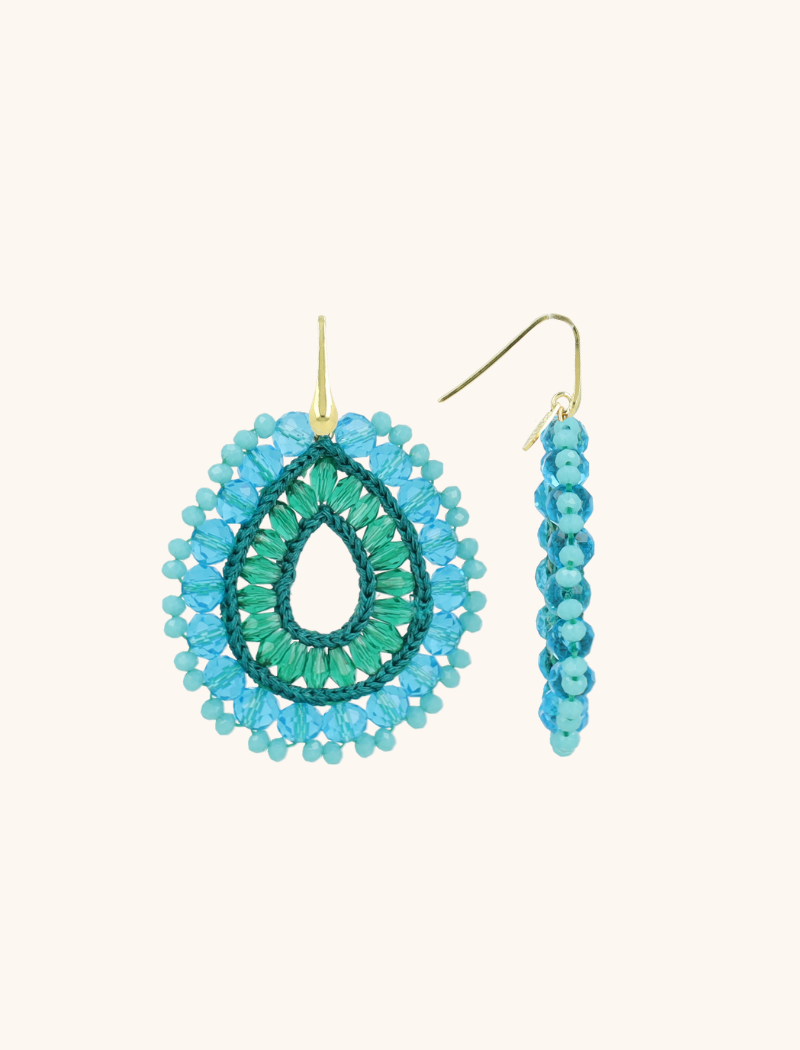 Blue Earrings Vos Open Drop L Irr. Stoneslott-theme.productDescriptionPage.SEO.byTheBrand