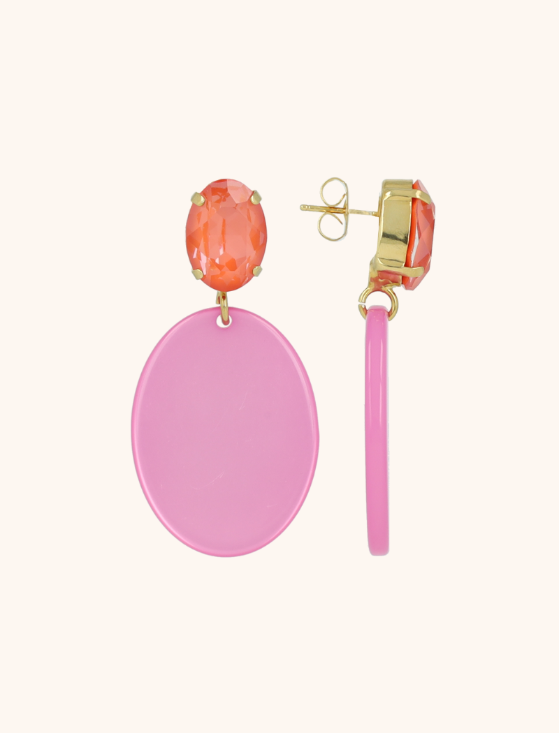 Roze Oorbellen Isabella Closed Oval S lott-theme.productDescriptionPage.SEO.byTheBrand