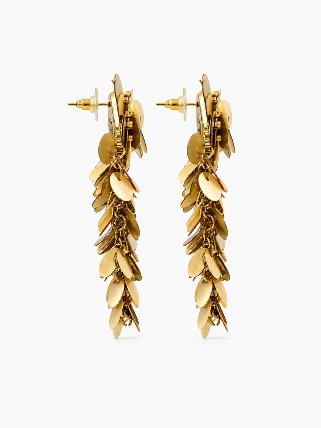 1.037 - gold colored gold sequin waterfall large