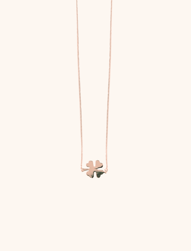 Symbol necklace closed clover 