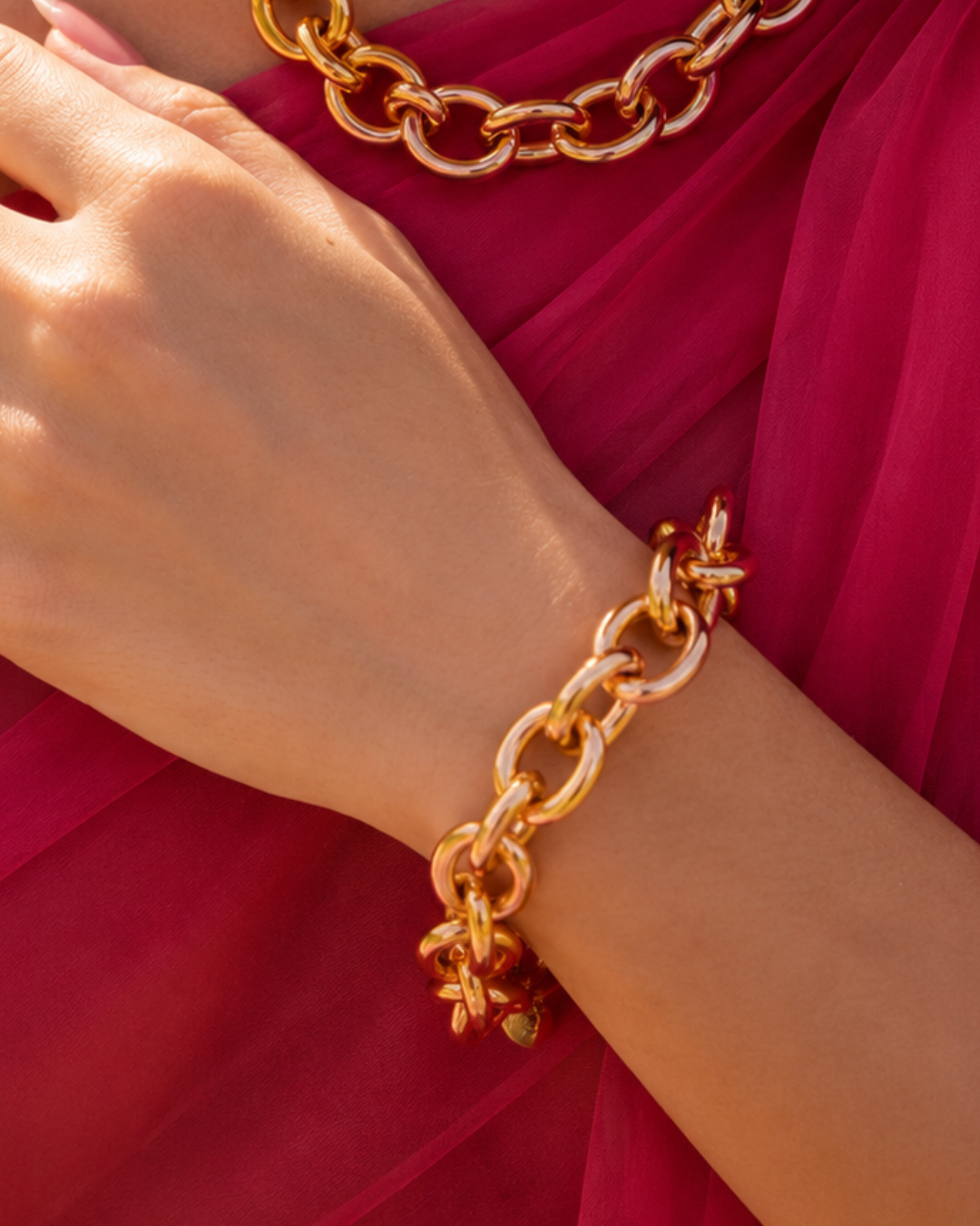 Alessia - CLA Bracelet Cable M - Soft Gold