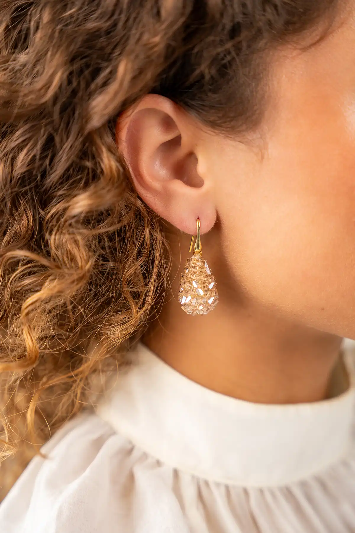 Champagne Oorbellen Cone XS Raw