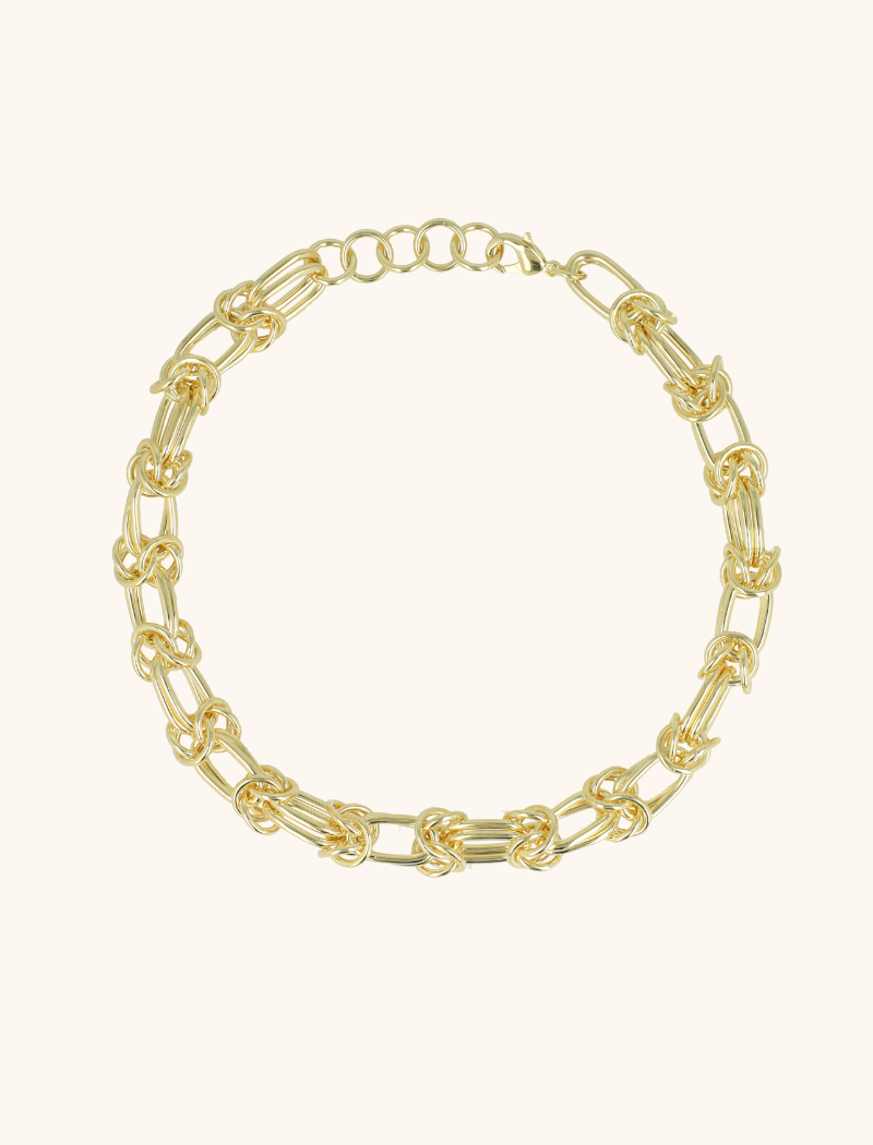 Gouden Ketting Knotted Link (Brass)lott-theme.productDescriptionPage.SEO.byTheBrand