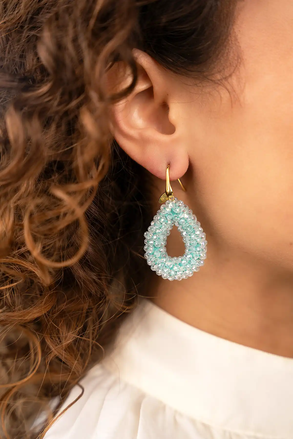 Aquamarine Earrings Berry Drop S