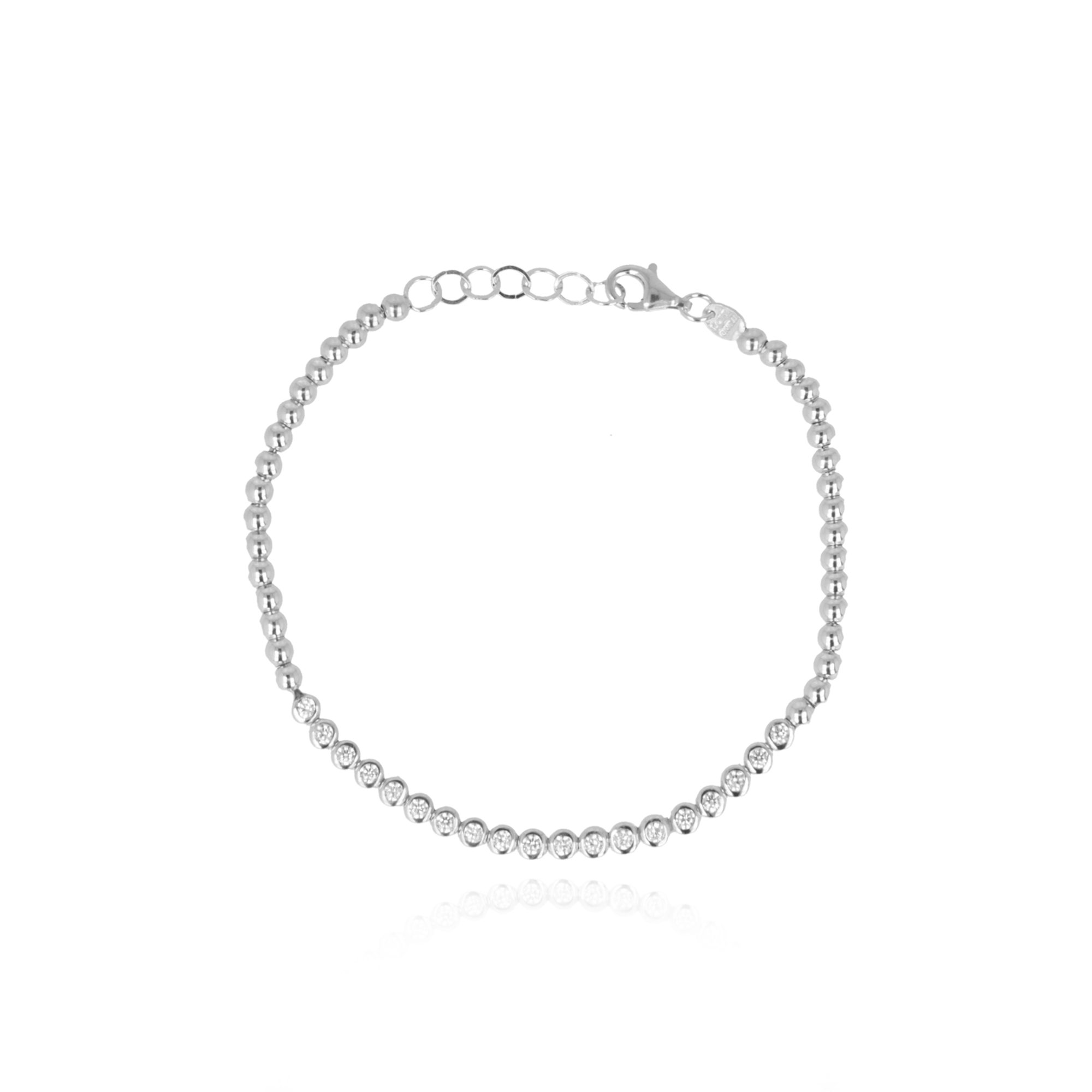 Crystal Framed Tennis Armband