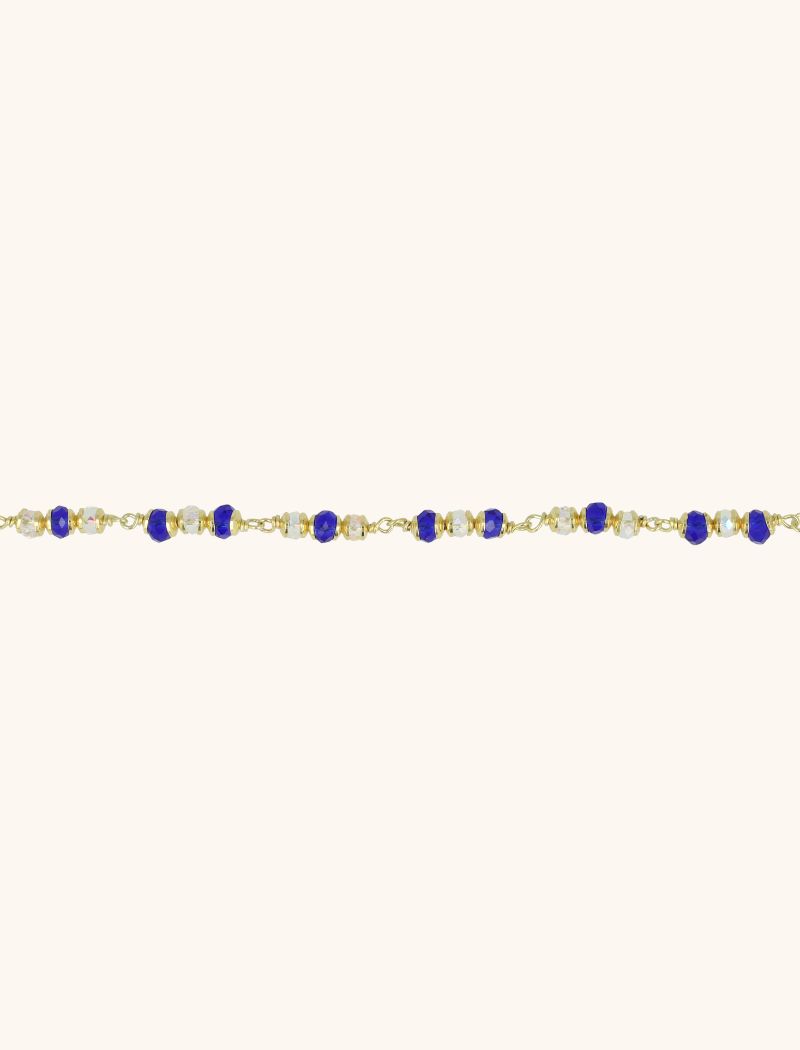 Goudkleurige Ketting Crystal Blue Glasberry Slott-theme.productDescriptionPage.SEO.byTheBrand