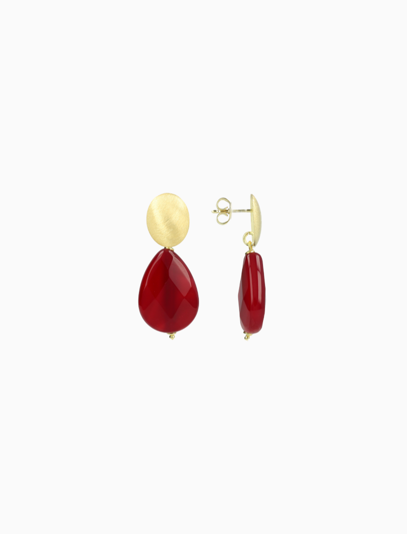 Bordeaux Earrings Nore Drop M