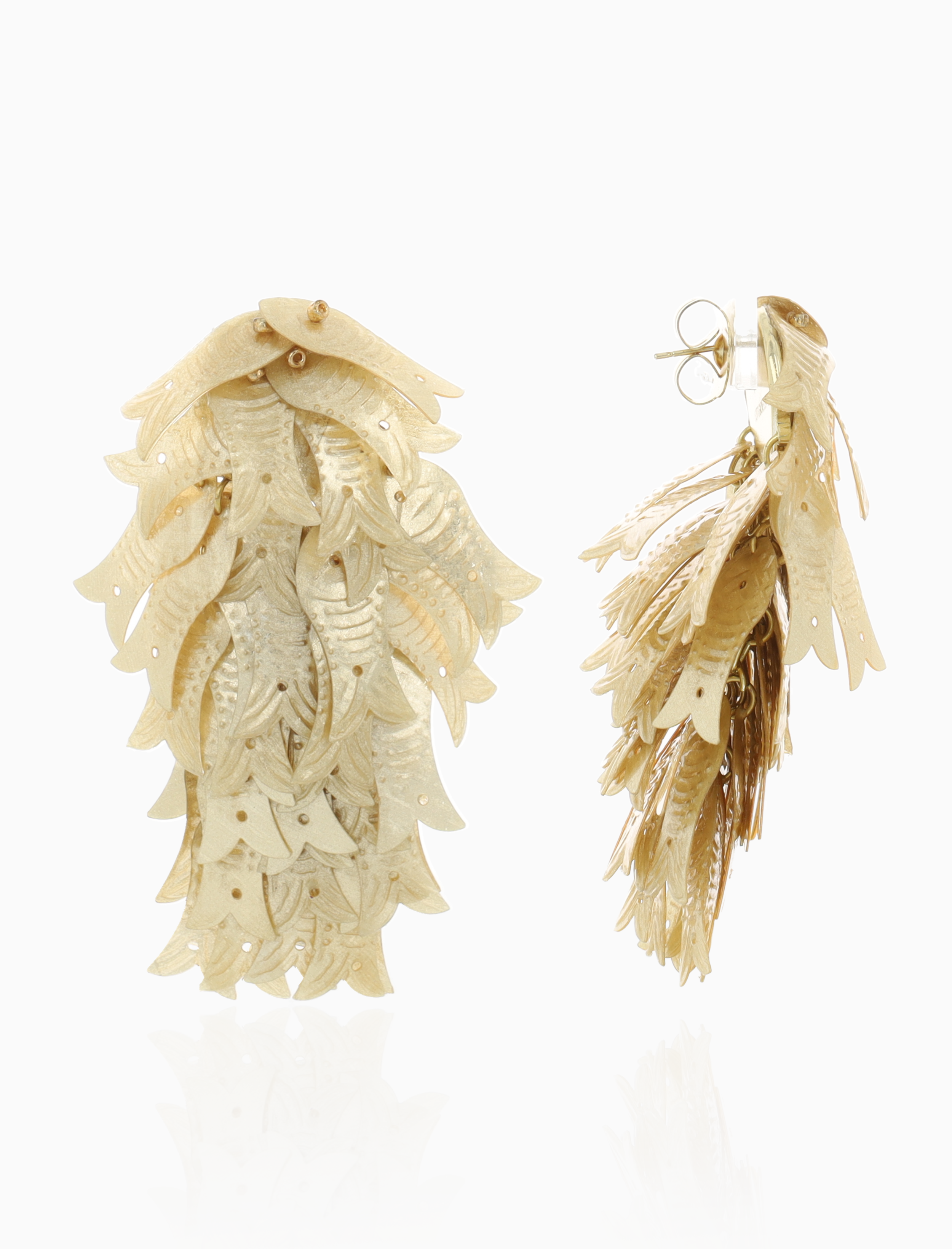 Honey Gouden Oorbellen Sami Fish Rain