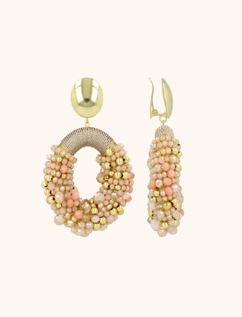 Beige Oorbellen Opheilia Combi Ovaal Llott-theme.productDescriptionPage.SEO.byTheBrand