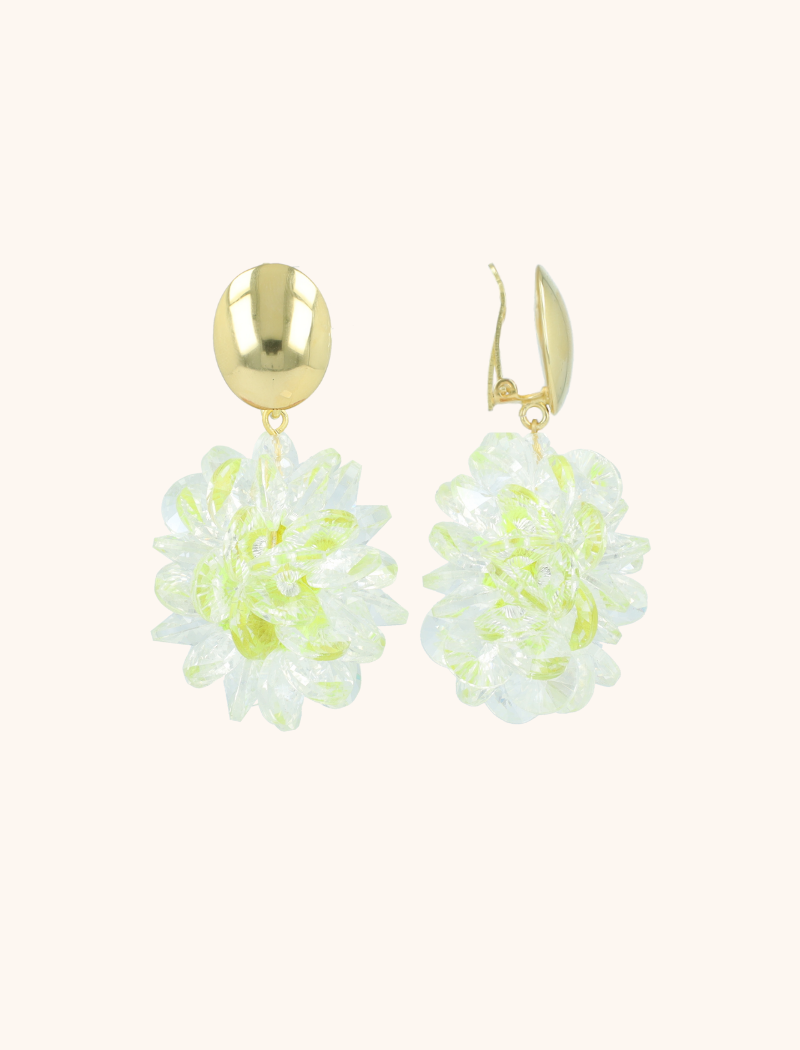 Lime Oorbellen Thick Oval Crystal Sequins Sam Cliplott-theme.productDescriptionPage.SEO.byTheBrand