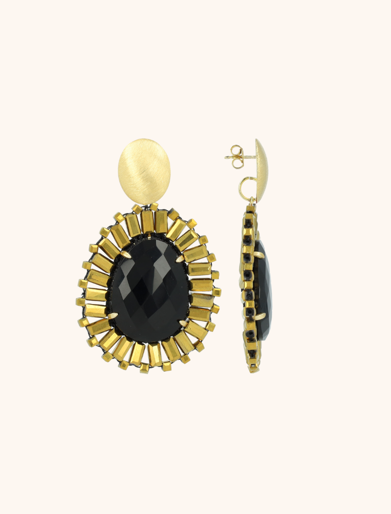 Metallic Gold Oorbellen Esmee Ovaal Mlott-theme.productDescriptionPage.SEO.byTheBrand