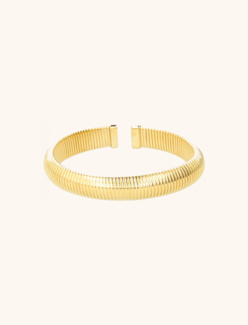 Gold color bracelet bangle L Roxy