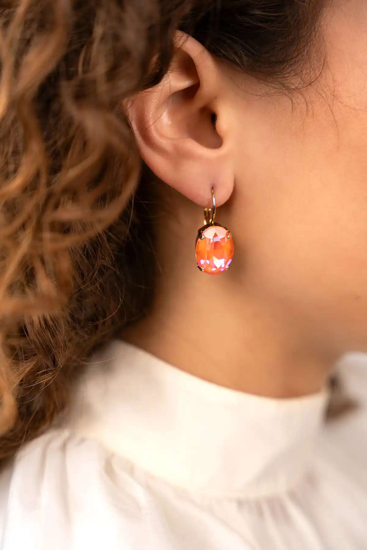 Oranje oorbellen Anneloes Ovaal Mlott-theme.productDescriptionPage.SEO.byTheBrand