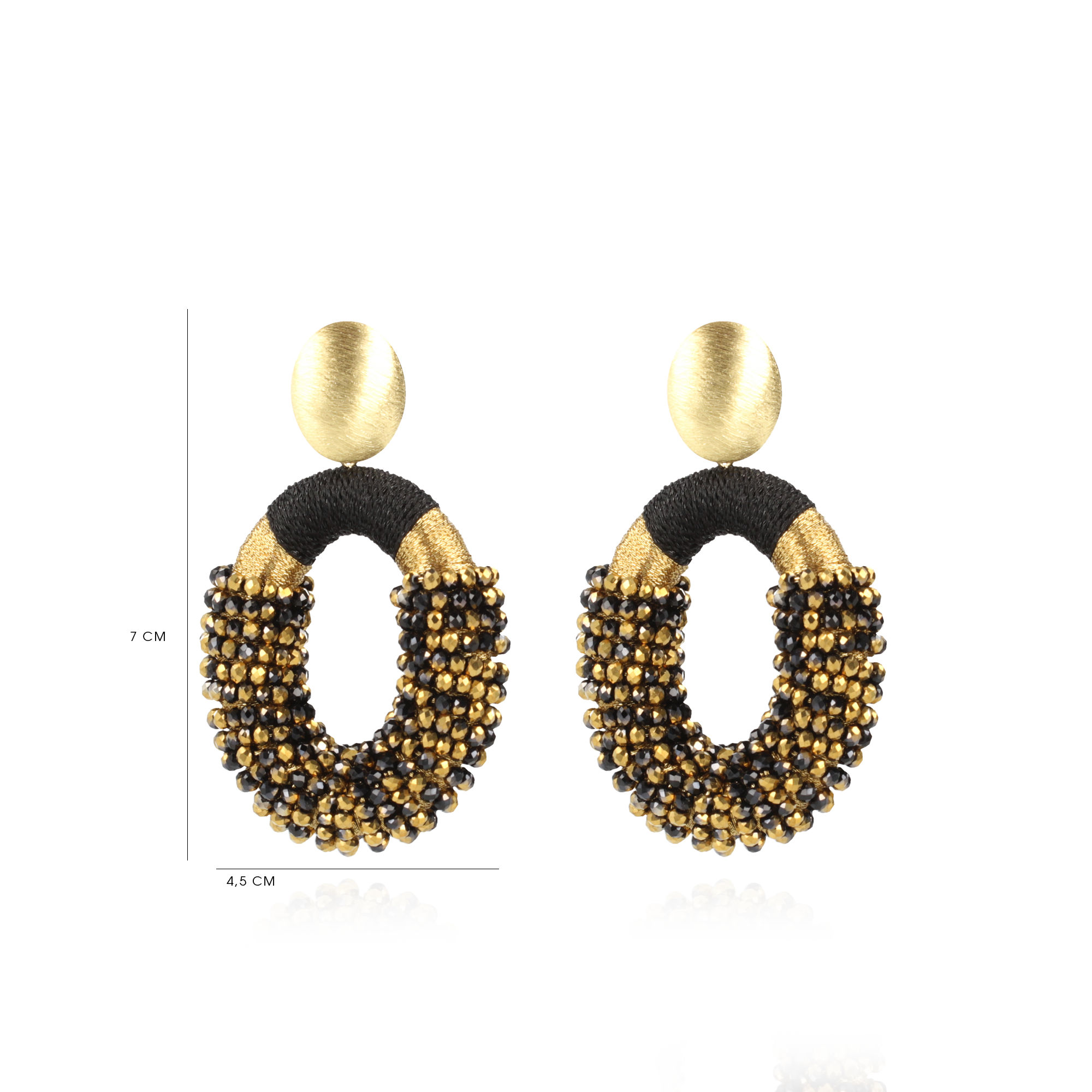 Gold-coloured Earrings Yara Oval Llott-theme.productDescriptionPage.SEO.byTheBrand