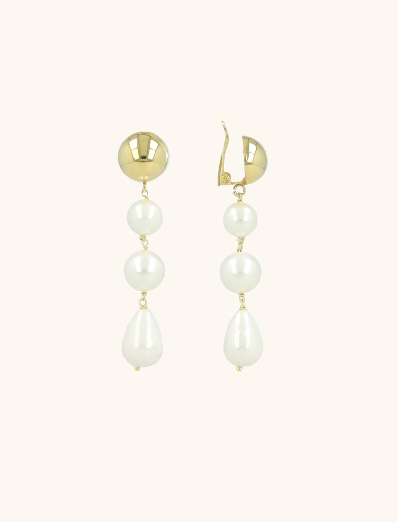 Triple Shapes Ohrringe - Perle  