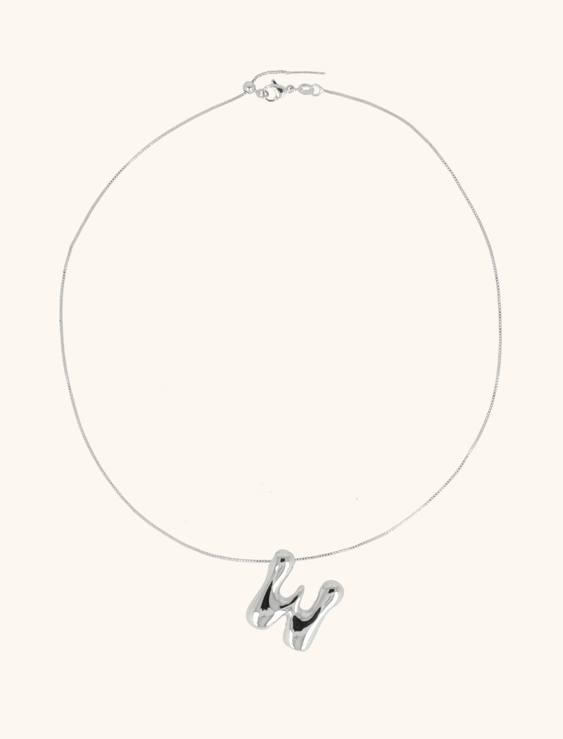 Zilveren Cartoon Initiaal Ketting - Verstelbaarlott-theme.productDescriptionPage.SEO.byTheBrand
