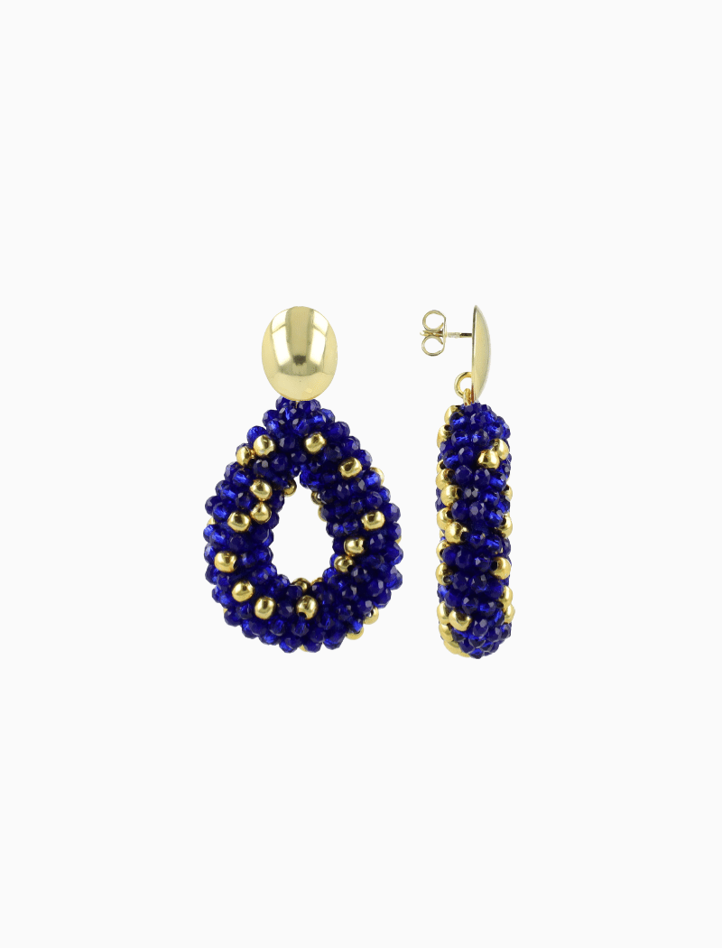 Royal Blauwe Oorbellen Berry druppel S