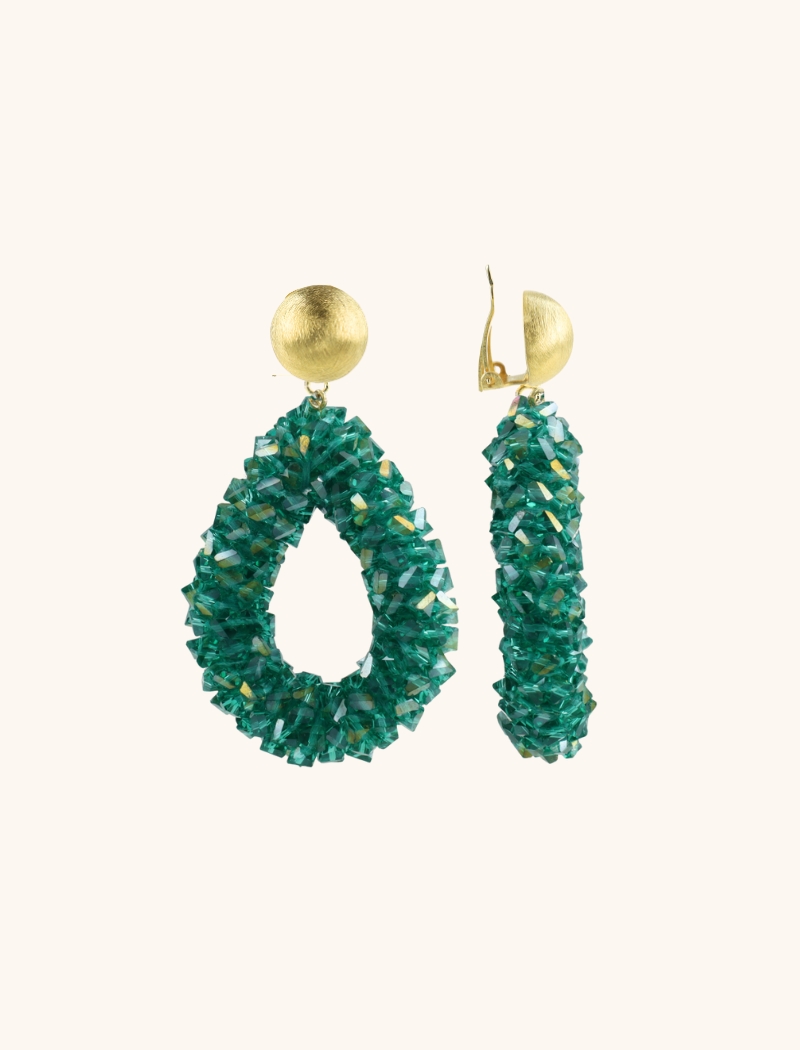 Emerald Oorbellen Marieke Druppel L Raw Cliplott-theme.productDescriptionPage.SEO.byTheBrand