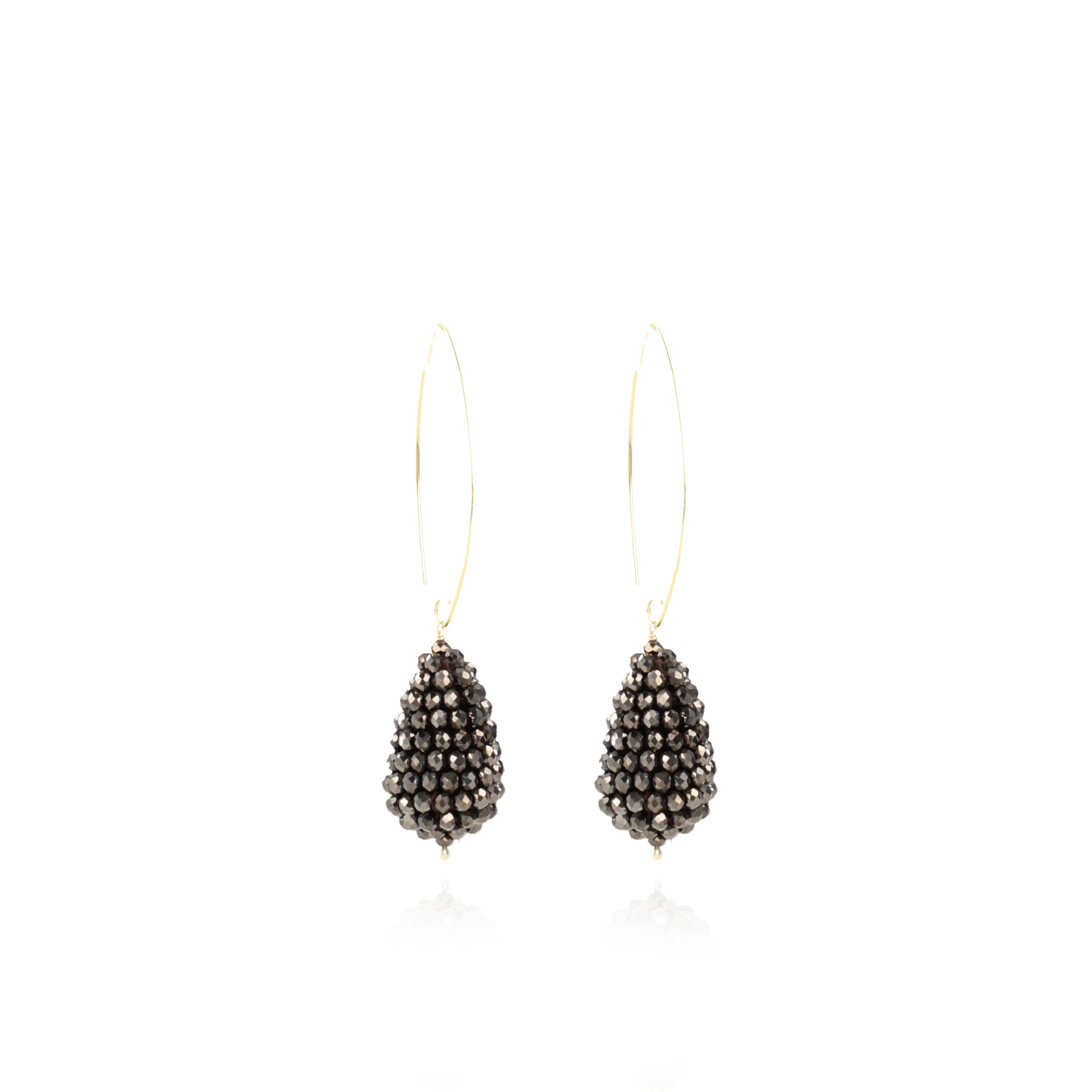 Metallic Bruine Oorbellen Amy Cone S 