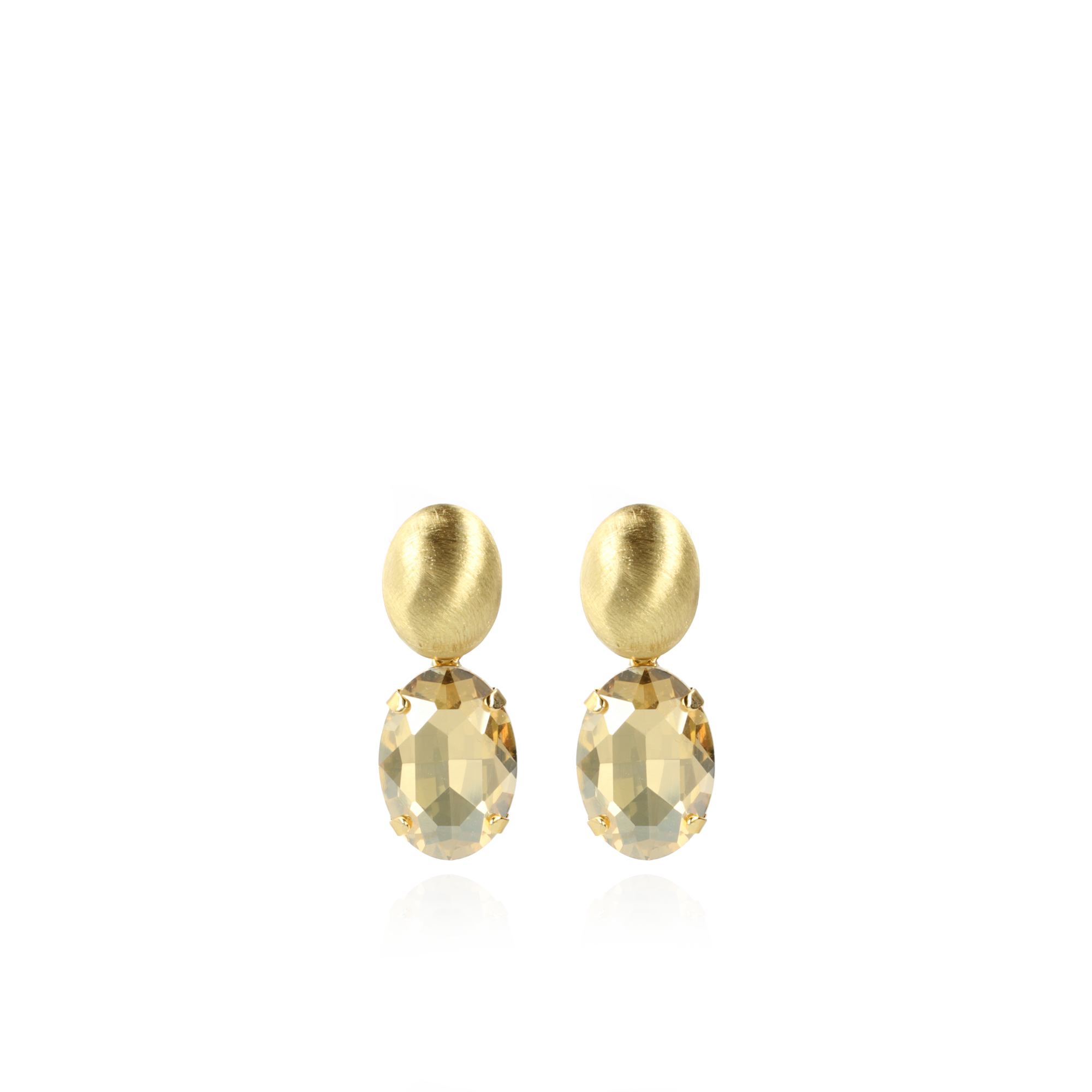 Strass Earrings Amelie Oval Shadow