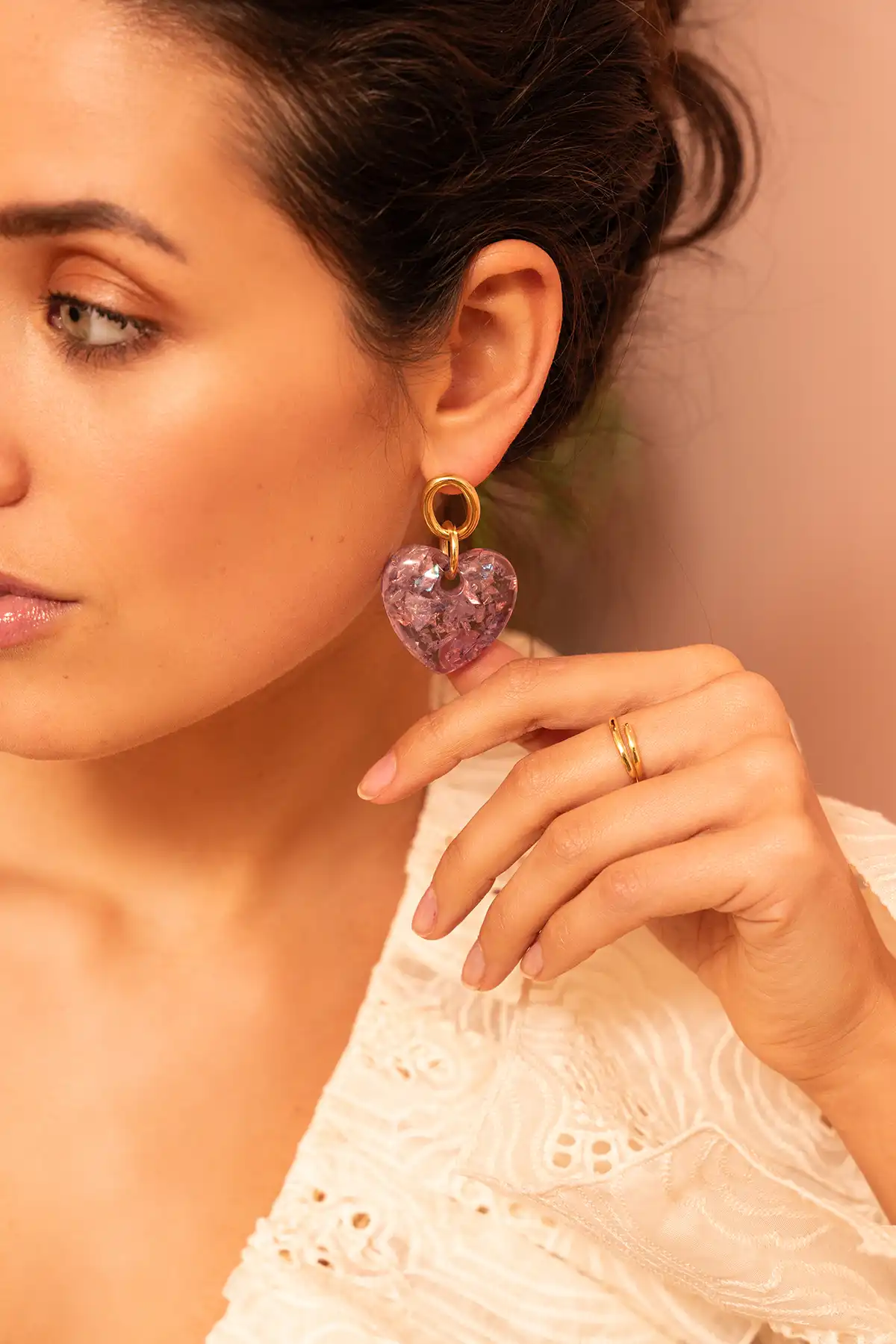 Purple Earrings Idaly Heart Llott-theme.productDescriptionPage.SEO.byTheBrand