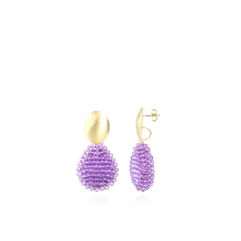 Licht Paarse Oorbellen Loulou Closed Drop Slott-theme.productDescriptionPage.SEO.byTheBrand