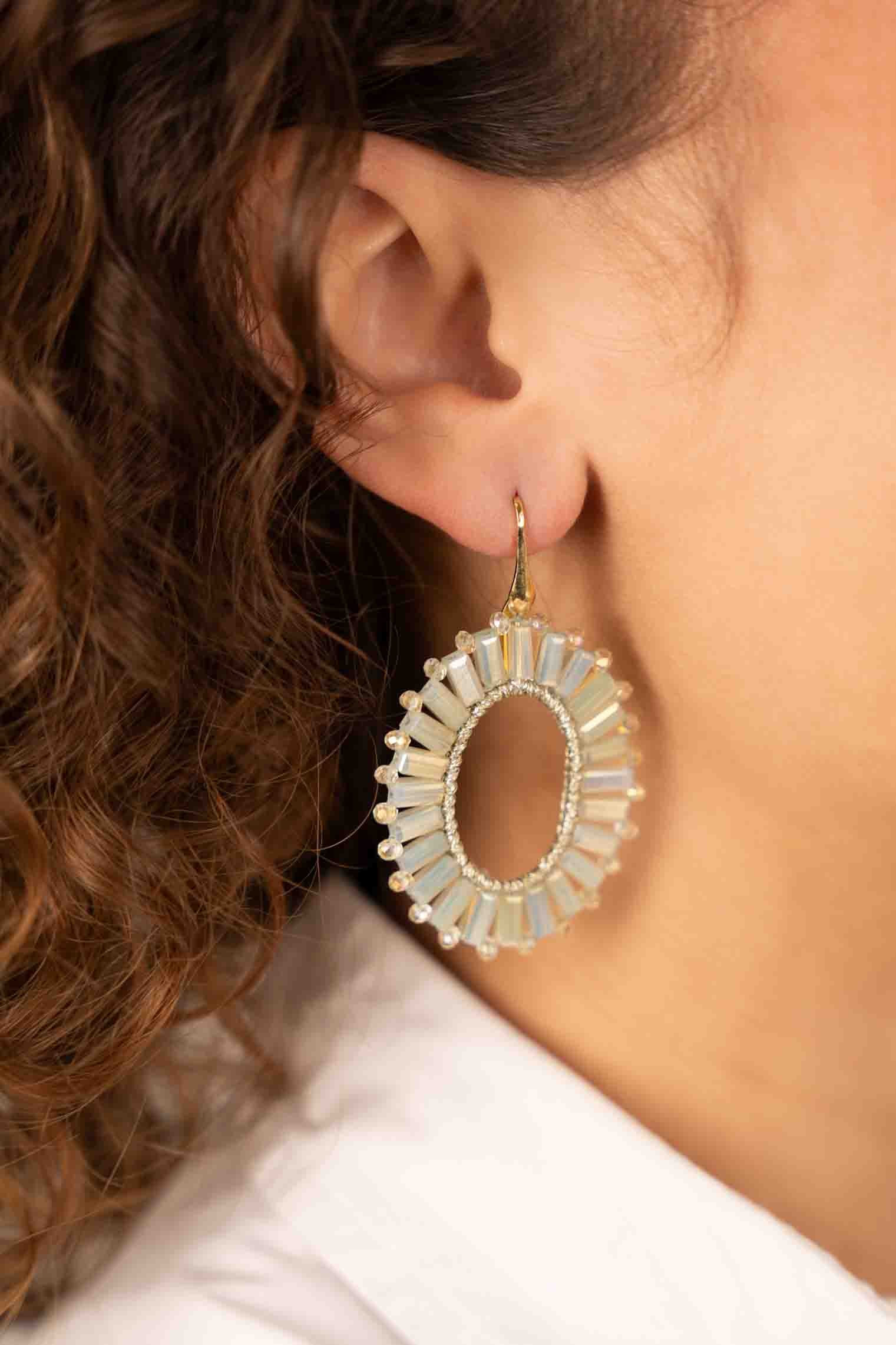 Licht Mint Tonal Oorbellen Naomi Ovaal Flat Slott-theme.productDescriptionPage.SEO.byTheBrand
