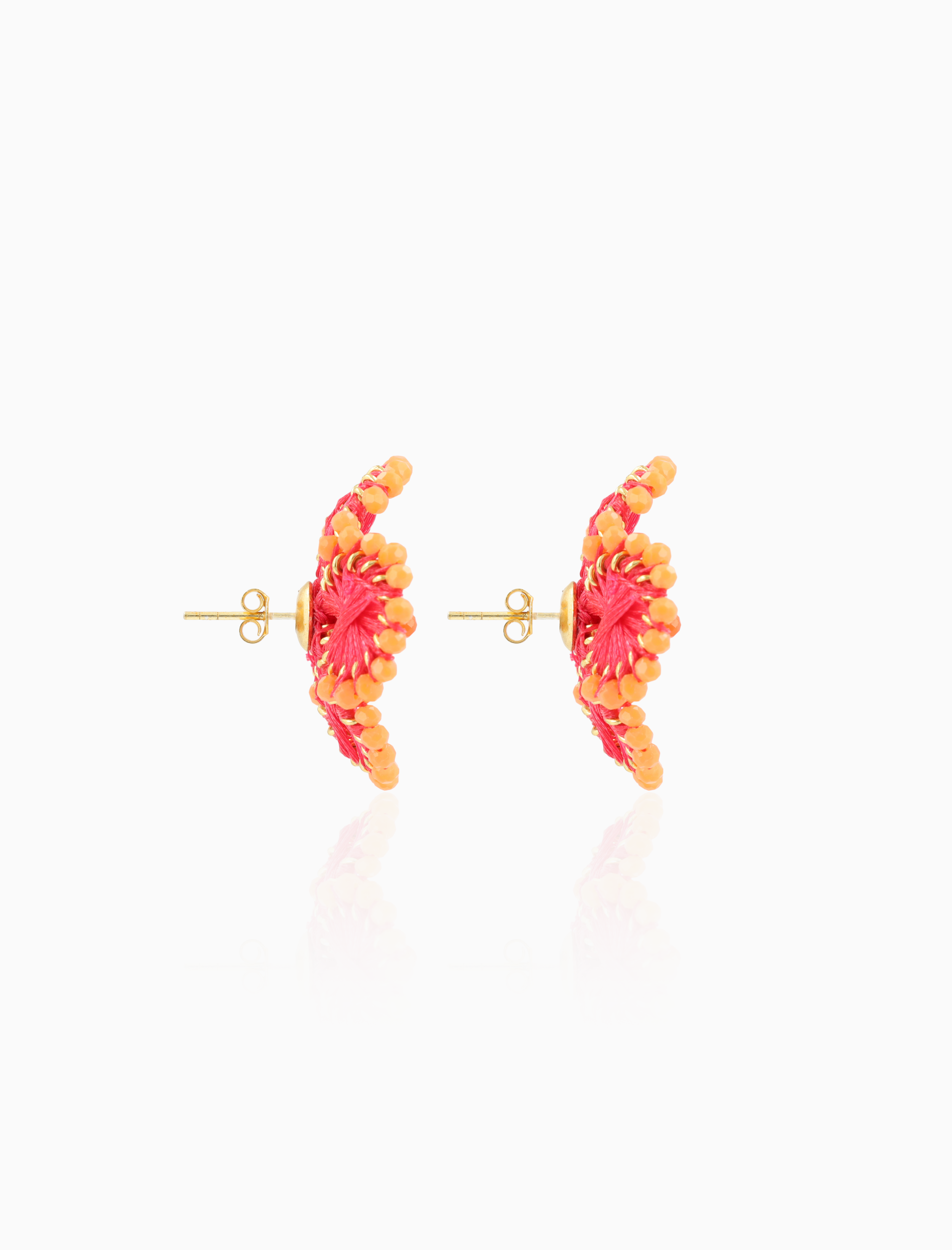Fuchsia Earrings Aster Flower S
