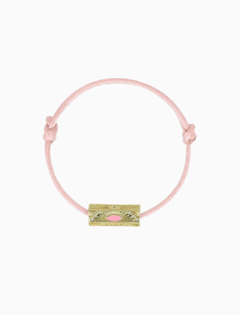 Bracelet Live Charm - Gold/Pink