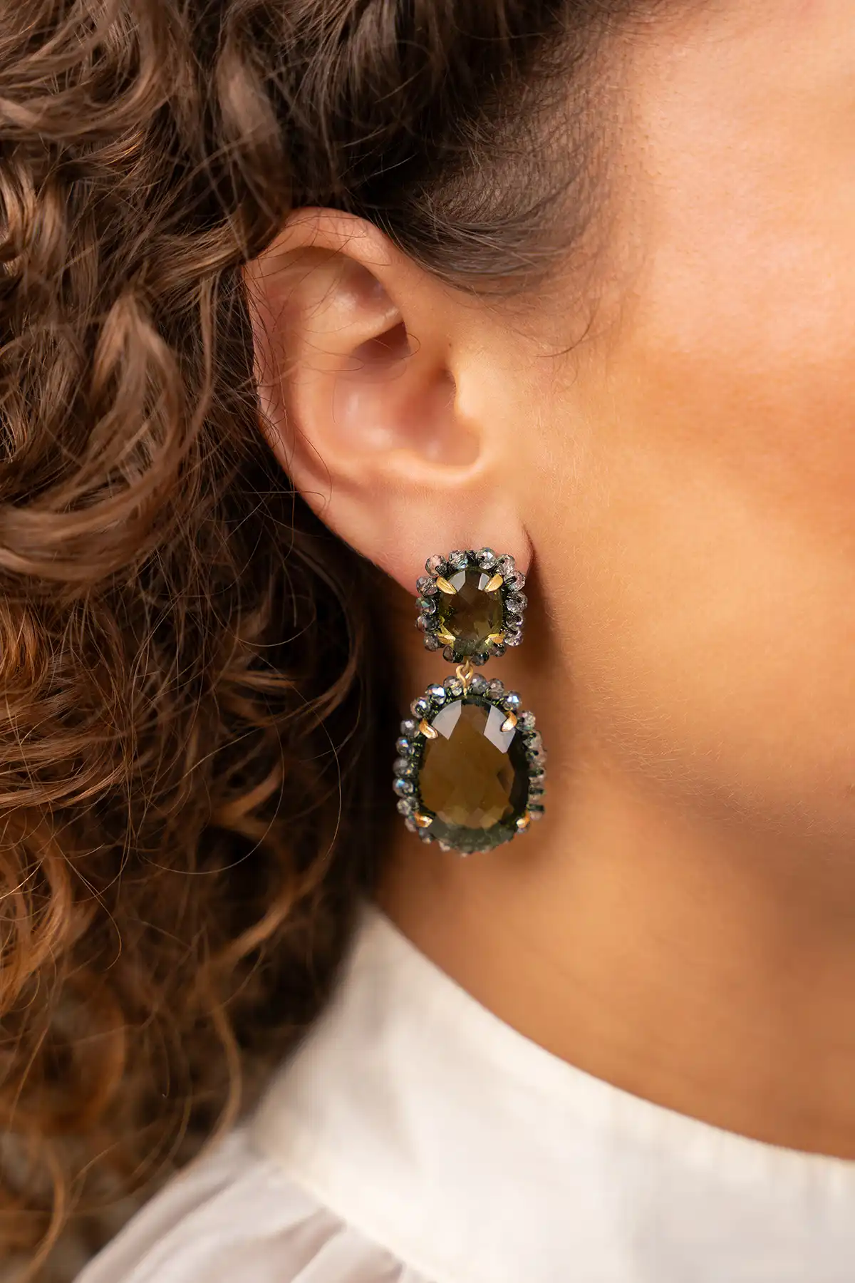 Cool Green Pendant Earrings Double Mlott-theme.productDescriptionPage.SEO.byTheBrand