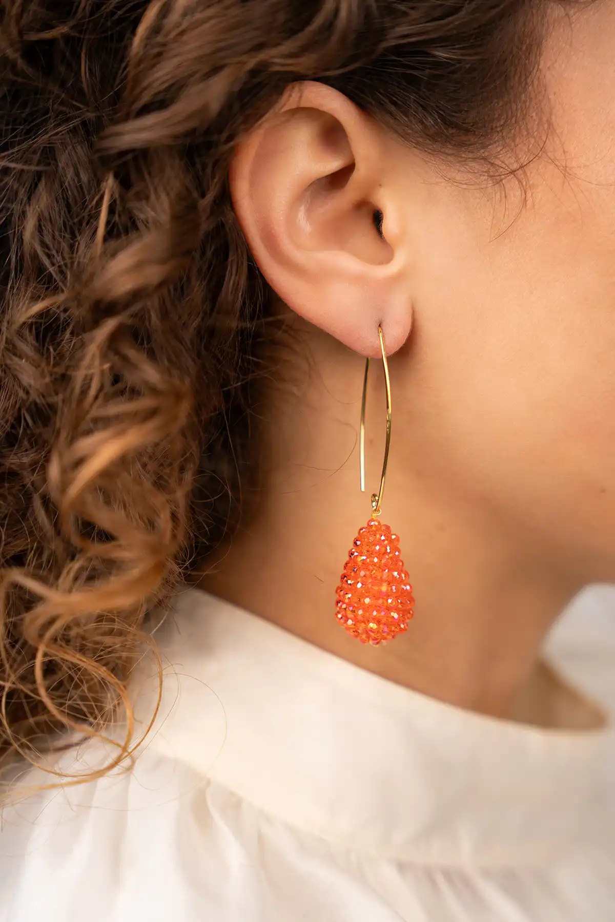 Oranje Oorbellen Amy Cone S lion