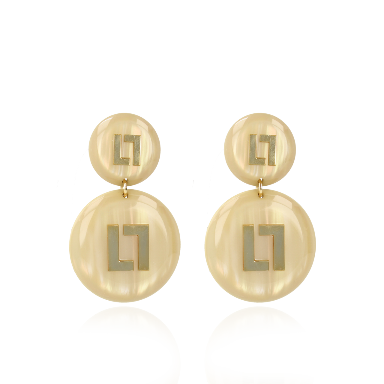 Larissa Sand Logo Oorbellen