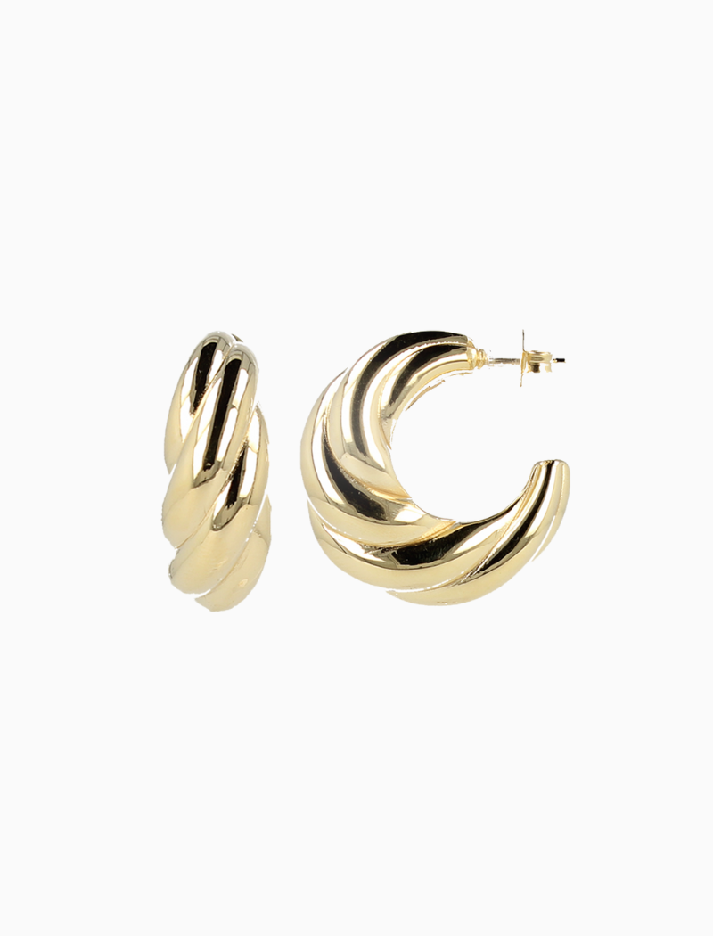 twist creole M earrings