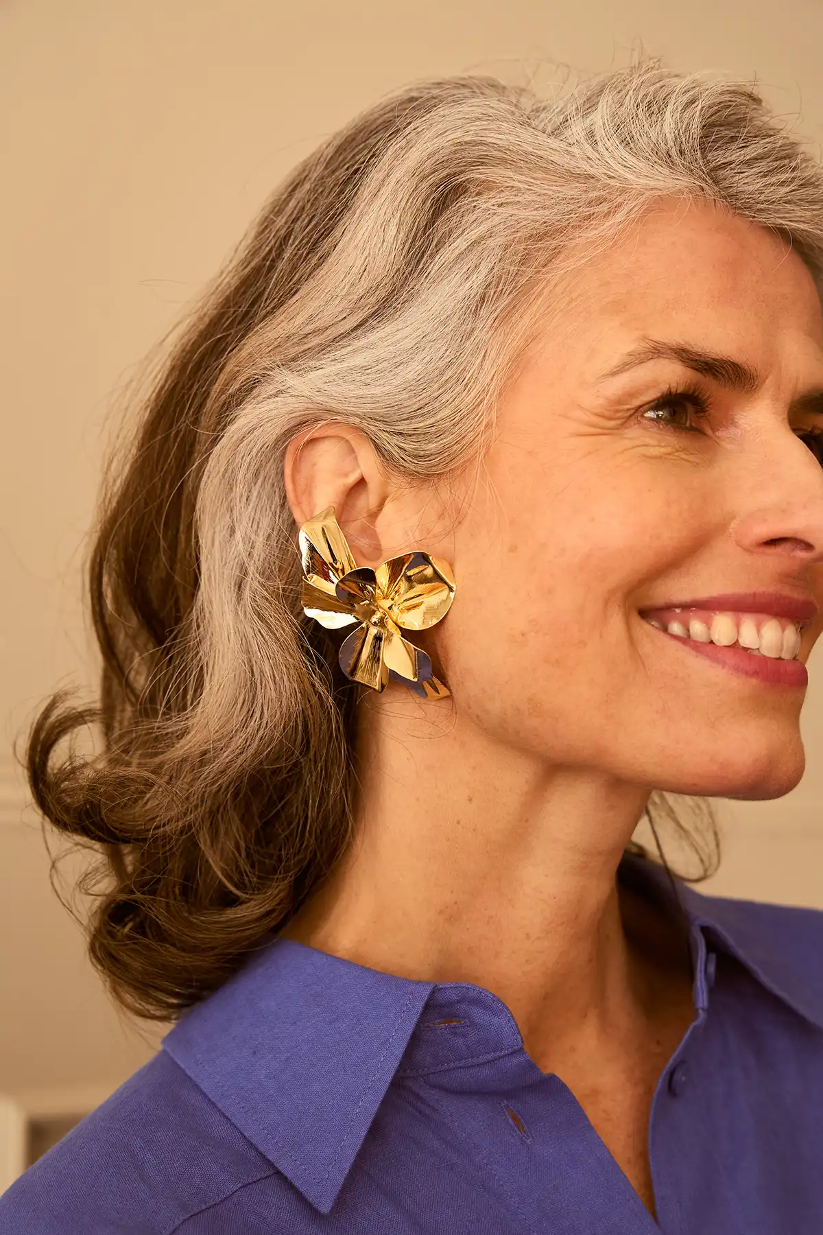 Gold Oorbellen Senna Flower XL Brasslott-theme.productDescriptionPage.SEO.byTheBrand