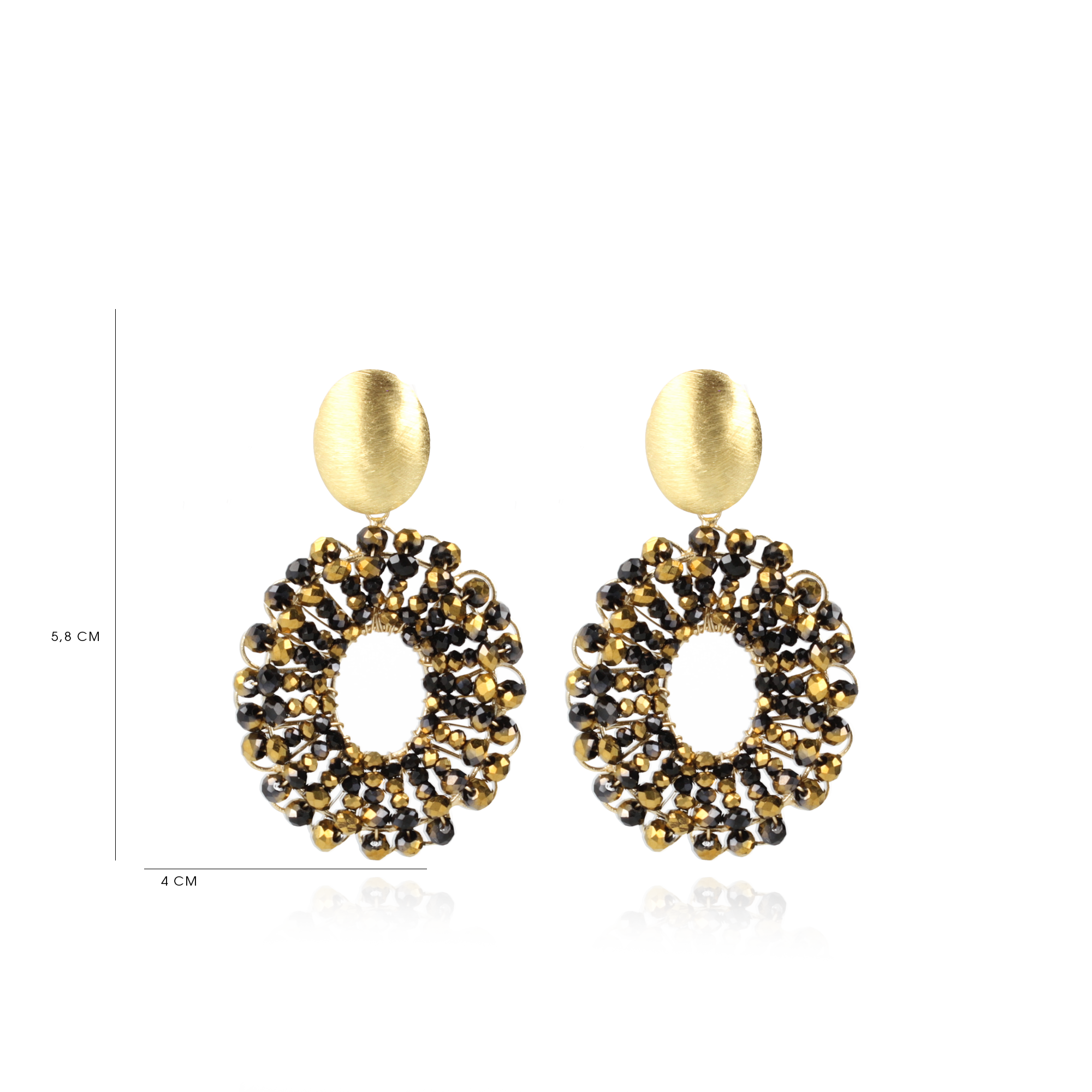 Goudkleurige Oorbellen Mia Ovaallott-theme.productDescriptionPage.SEO.byTheBrand