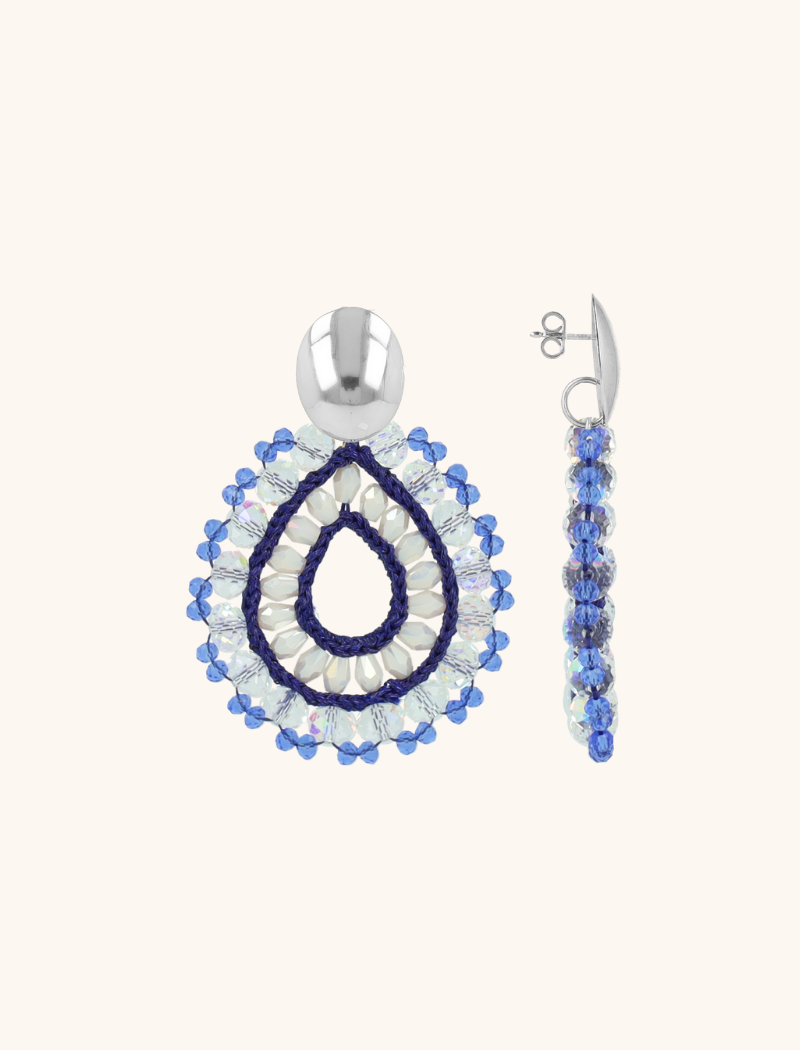 Blauwe Oorbellen Vos Open Drop L Irr. Stoneslott-theme.productDescriptionPage.SEO.byTheBrand