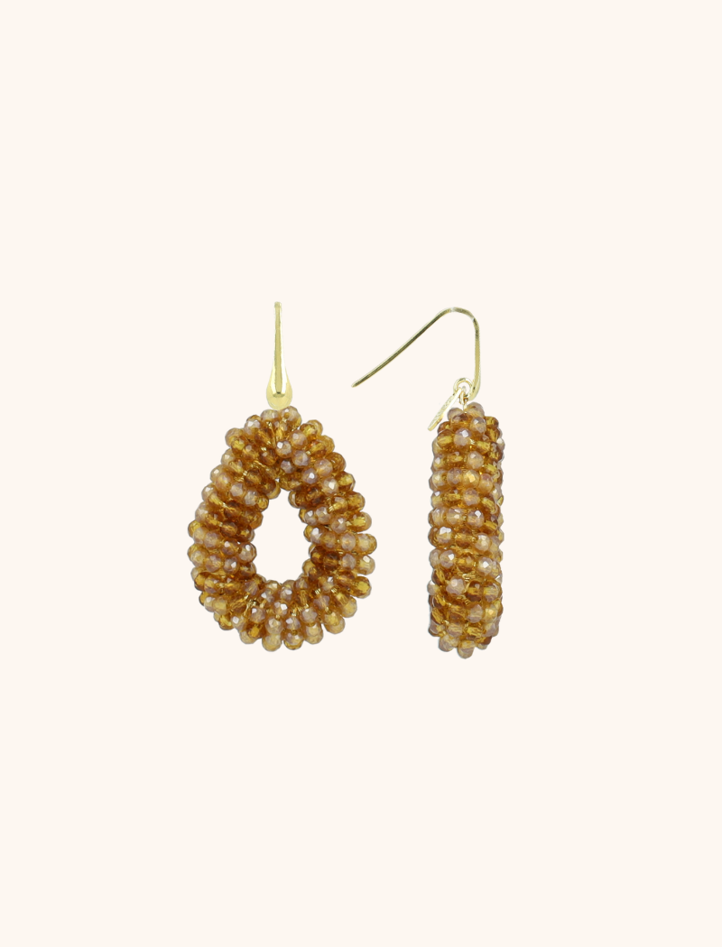 Bruine Oorbellen Berry Drop S